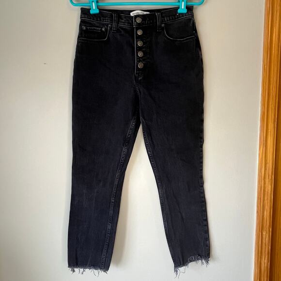Abercrombie & Fitch Black Button Fly Skinny Jeans Size 27 / 4S - Picture 11 of 11